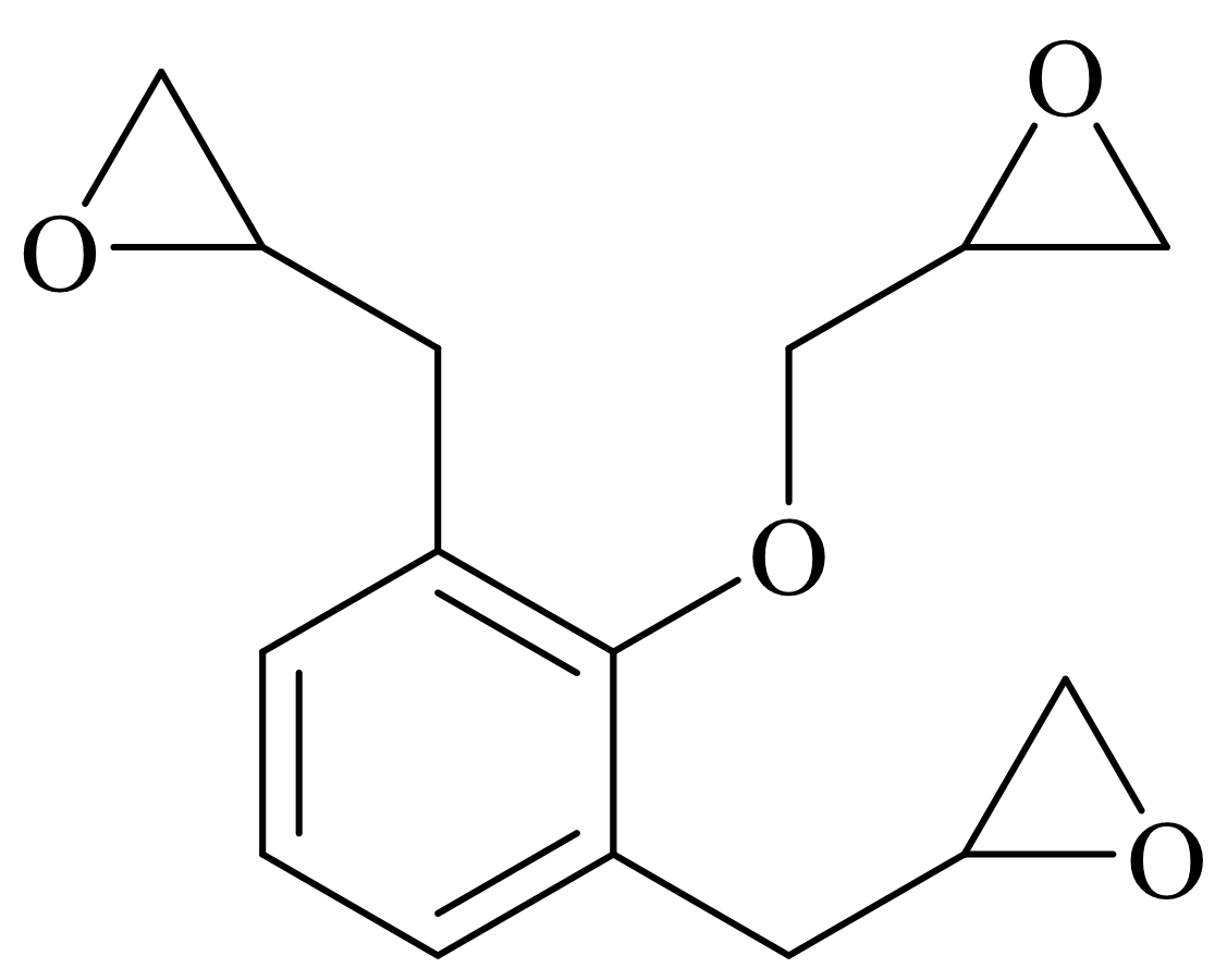 YW-603 · 2,6- Diglycidylphenyl glycidyl ether · Cấu trúc từ tờ rơi sản phẩm được cung cấp