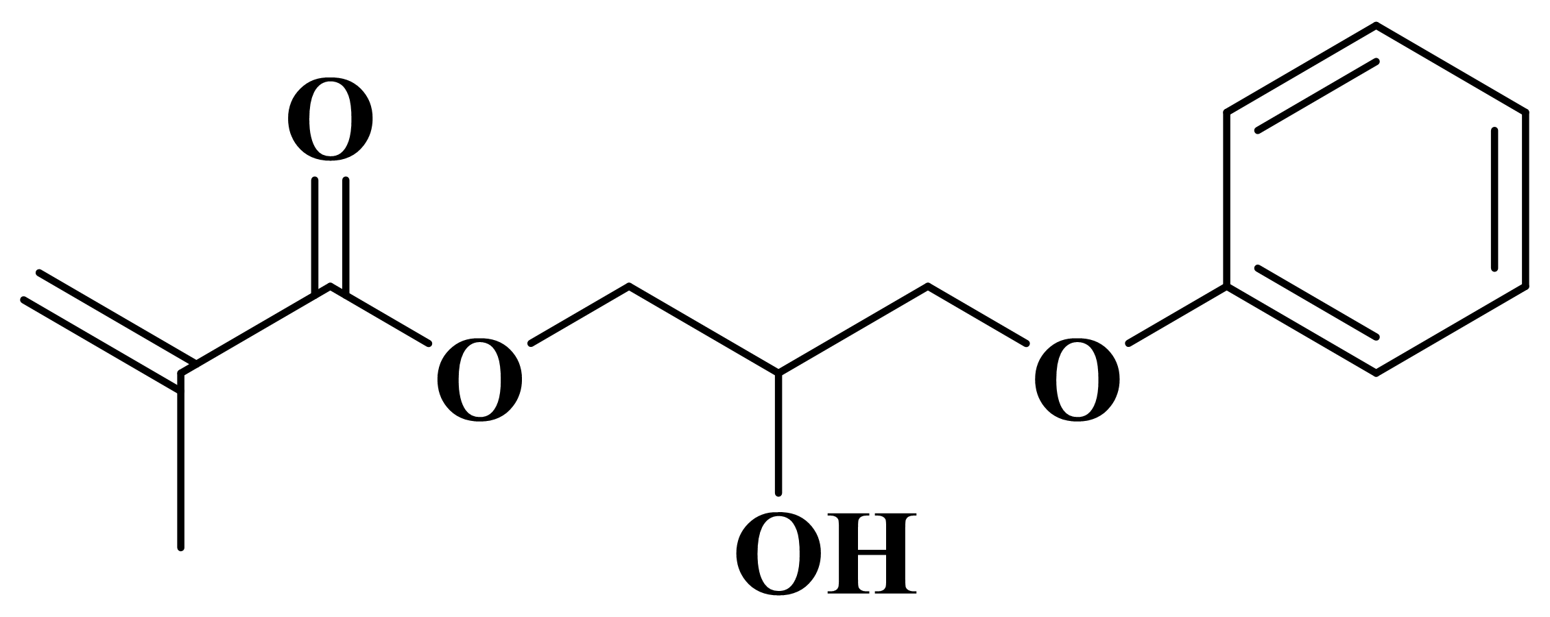 YW-801 · 2-Hydroxy-3-phenoxypropyl methacrylate · Cấu trúc từ tờ rơi sản phẩm được cung cấp