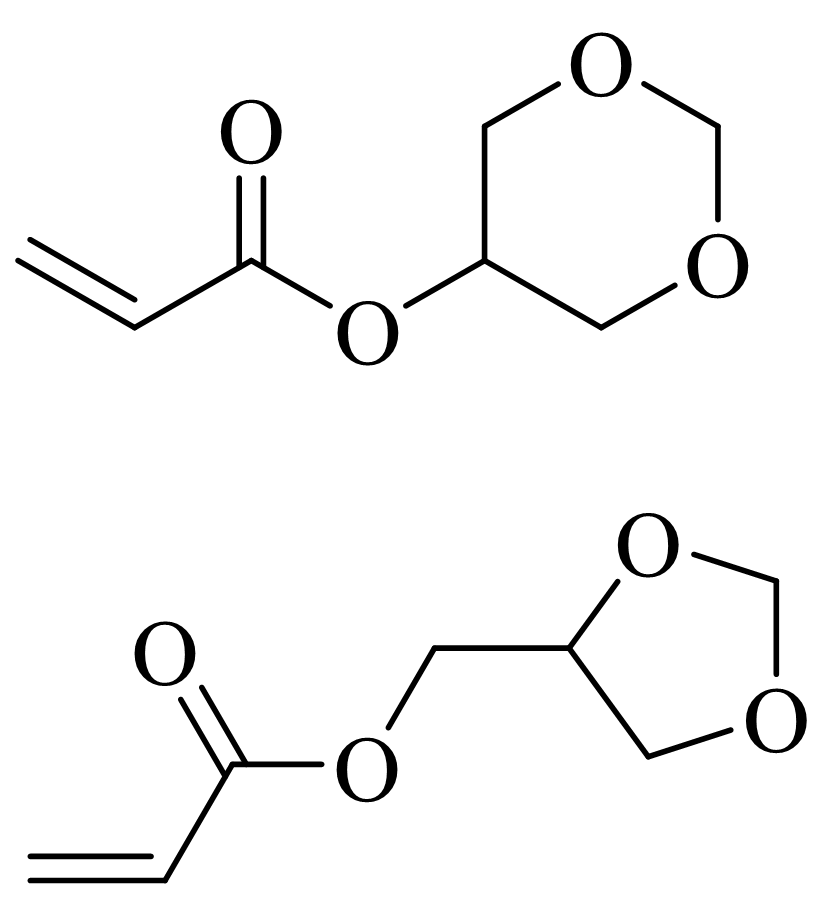 YW-811 · Glycerol acrylate hình thức · Cấu trúc từ tờ rơi sản phẩm được cung cấp